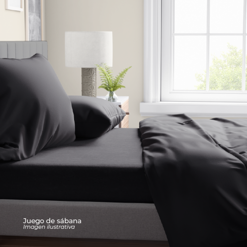 Juego de sábanas hotel experience Gris 250 hilos